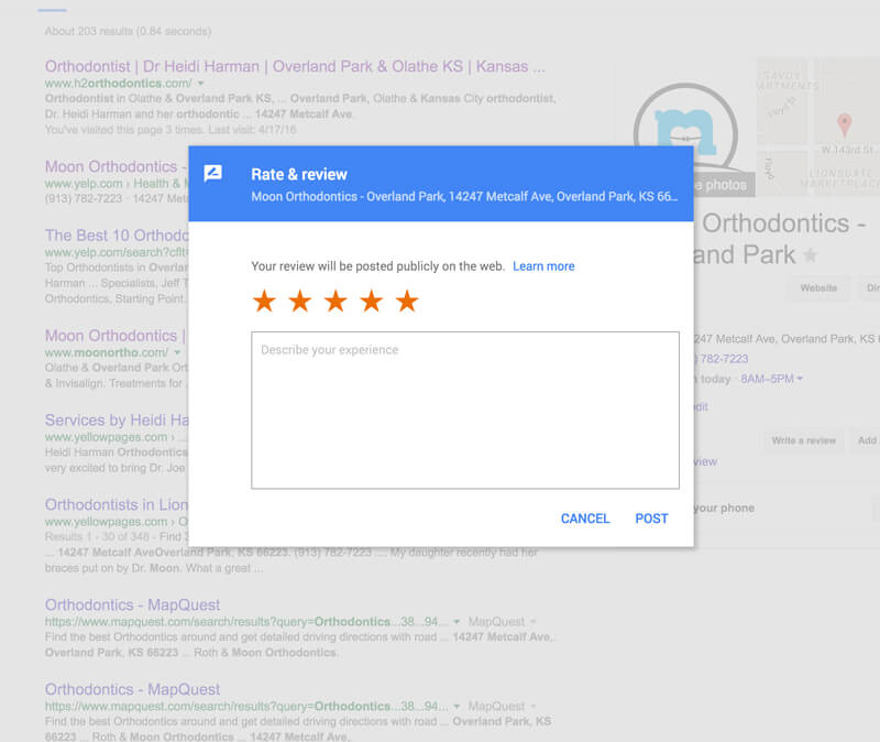 google review step 3