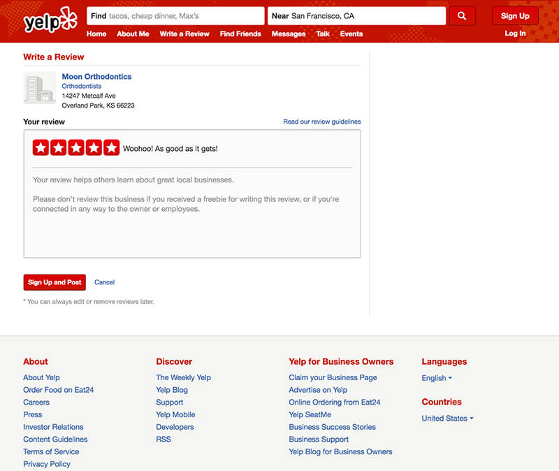 facebook review step one