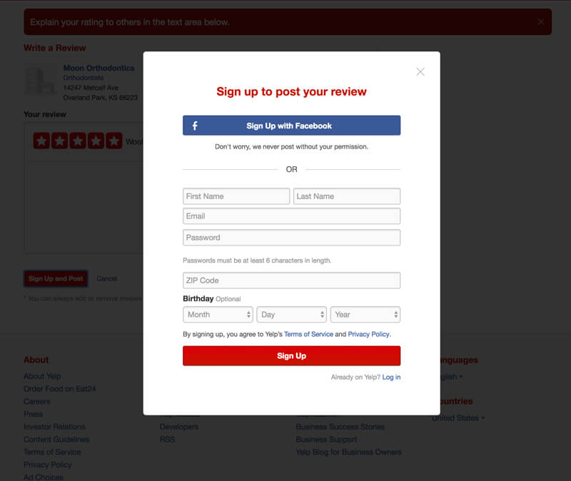 google review step 2